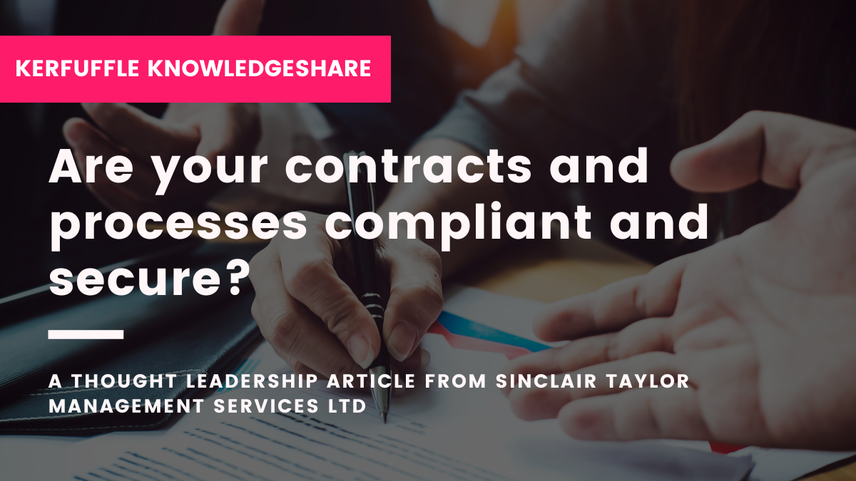 KnowledgeShare: Are your contracts and processes compliant and secure ...